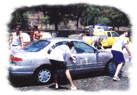 Photo of a Car Wash Fundraiser