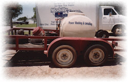 The tank says power washing...but it doesn't look very powerful.